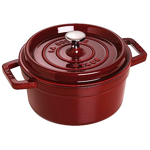 Staub Cast Iron 2.75-qt Round Cocotte - Grenadine - Image 1