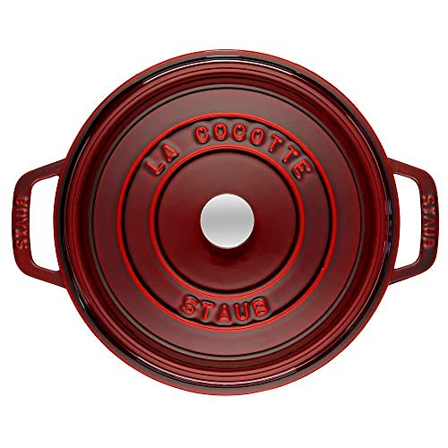 Staub Cast Iron 2.75-qt Round Cocotte - Grenadine - Image 2