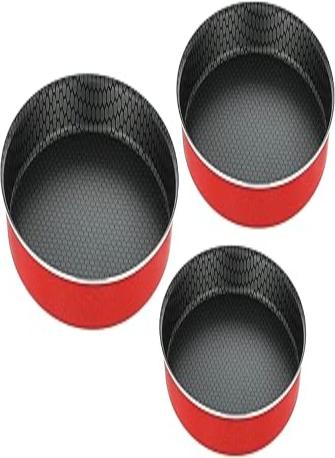 Trueval Teflon Pizza oven tray set 3 pieces Sizes 24-26-30