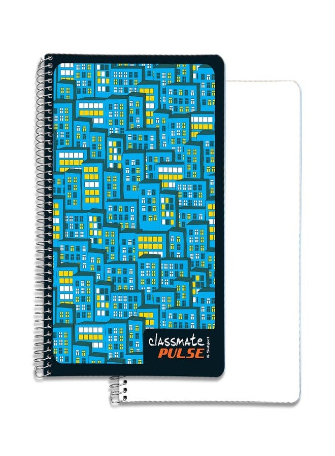 Classmate Pulse 6 Subject Notebook - Unruled, 300 Pages, Spiral Binding, 240mm*180mm - Image 1