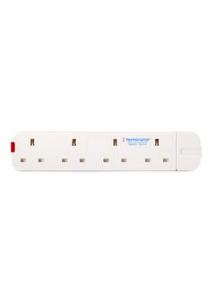 RACO Terminator 4 Way UK Power Extension Cord TPB1119 Bar 4 Gang Without Cable