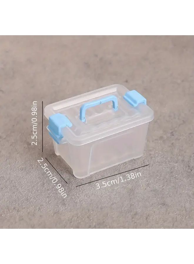 خمس علب تخزين صغيرة برتقالية مجموعة لإكسسوارات بيت الدمى DIY وديكور النماذج - Image 4