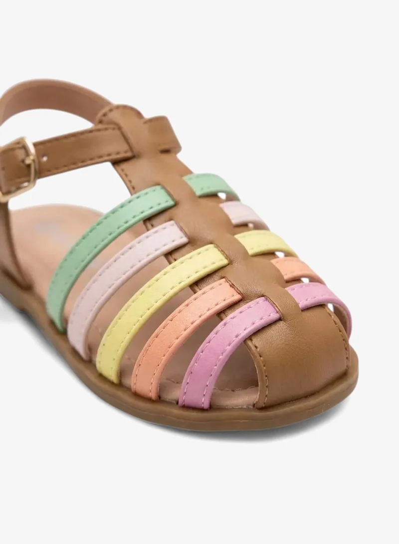 Geoomnii Multi Junior Girls’ Sandals with Backstrap – Soft, Comfortable & Secure Fit for Women | Best Price UAE