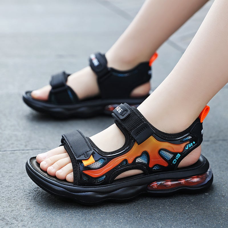 Boys Sandals Open Toe Air Cushion Shock Absorbing Lightweight Children'S Fashion Beach Shoes - Image 3