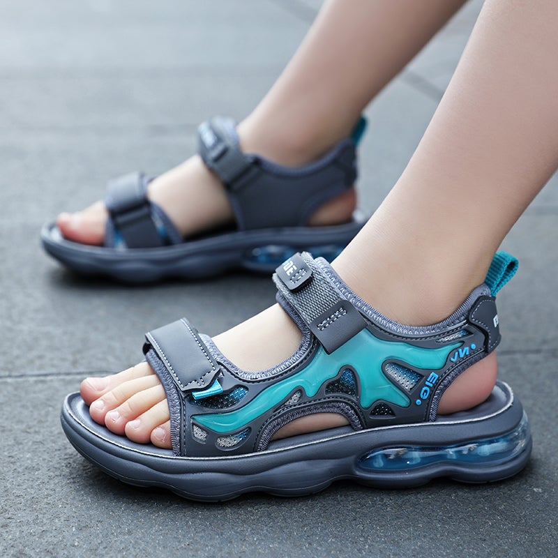 Boys Sandals Open Toe Air Cushion Shock Absorbing Lightweight Children'S Fashion Beach Shoes - Image 2