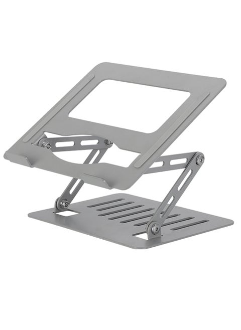 Foldable Laptop Stand for Desk Adjustable Height Ergonomic Computer Stand Aluminum Portable Laptop Stands Holder Riser for MacBook Air Pro All 10-16" Notebooks Laptops