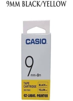 CASIO Casio ez label printer 9mm black on yellow 
