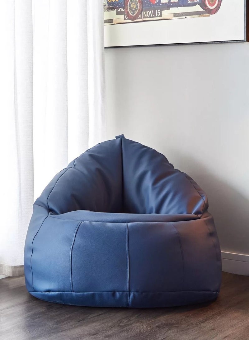 Home Premium Luxury Faux Leather Bean Bag - Elegant Comfort for Your Home  - Image 1