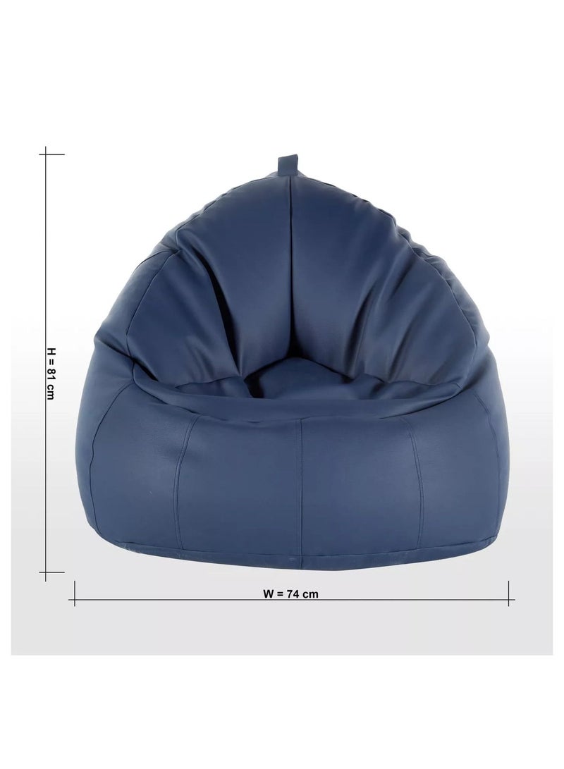 Home Premium Luxury Faux Leather Bean Bag - Elegant Comfort for Your Home  - Image 4