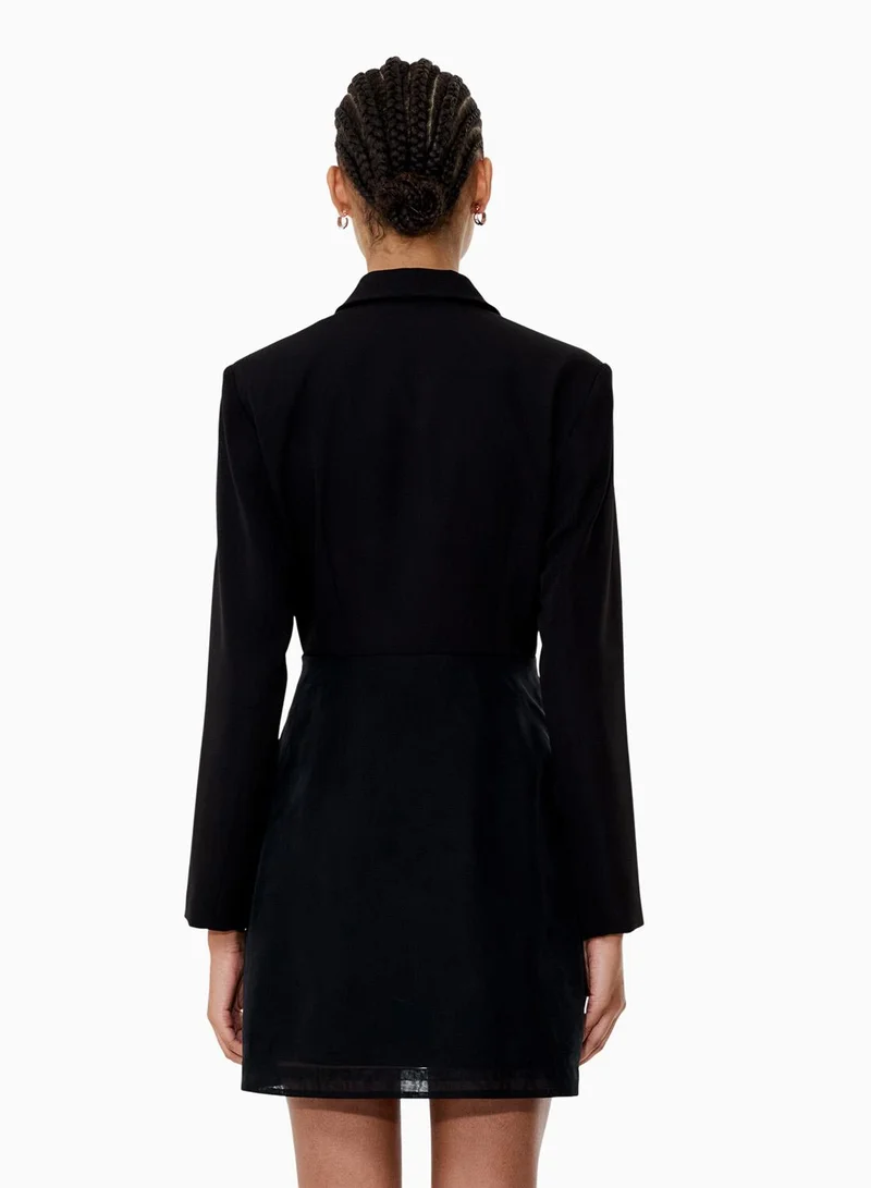 French Connection Blackout Darcy Embellished Tailored Dress for Women | Best Price UAE