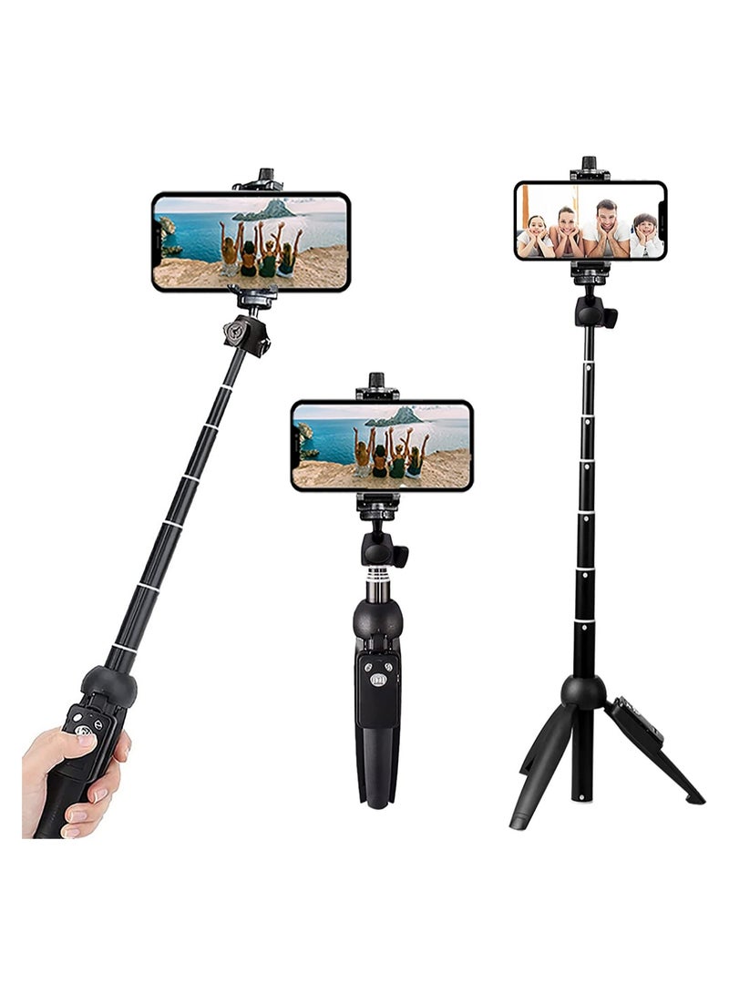 ELTRAZONE All in one Portable Aluminum Alloy Selfie Stick for iPhone Xs, 40in - Image 1
