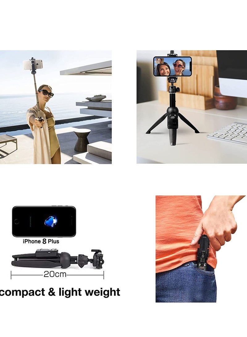 ELTRAZONE All in one Portable Aluminum Alloy Selfie Stick for iPhone Xs, 40in - Image 5