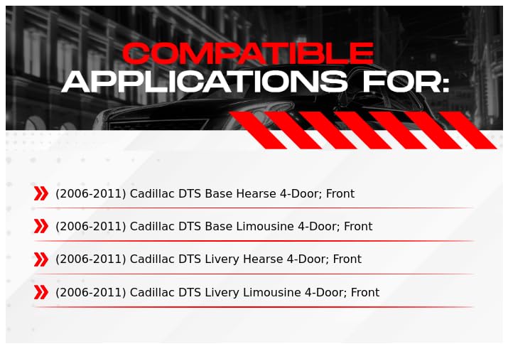 R1 Concepts Front Brakes and Rotors| Hardware Included| Front Semi Met Brake Pads and Rotors Kit| Fits 2006-2011 Cadillac DTS - Image 2