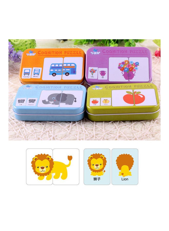 Baby Fruit Animal Cognition Cards Chinese English Learning Puzzles Education Toy - Image 2