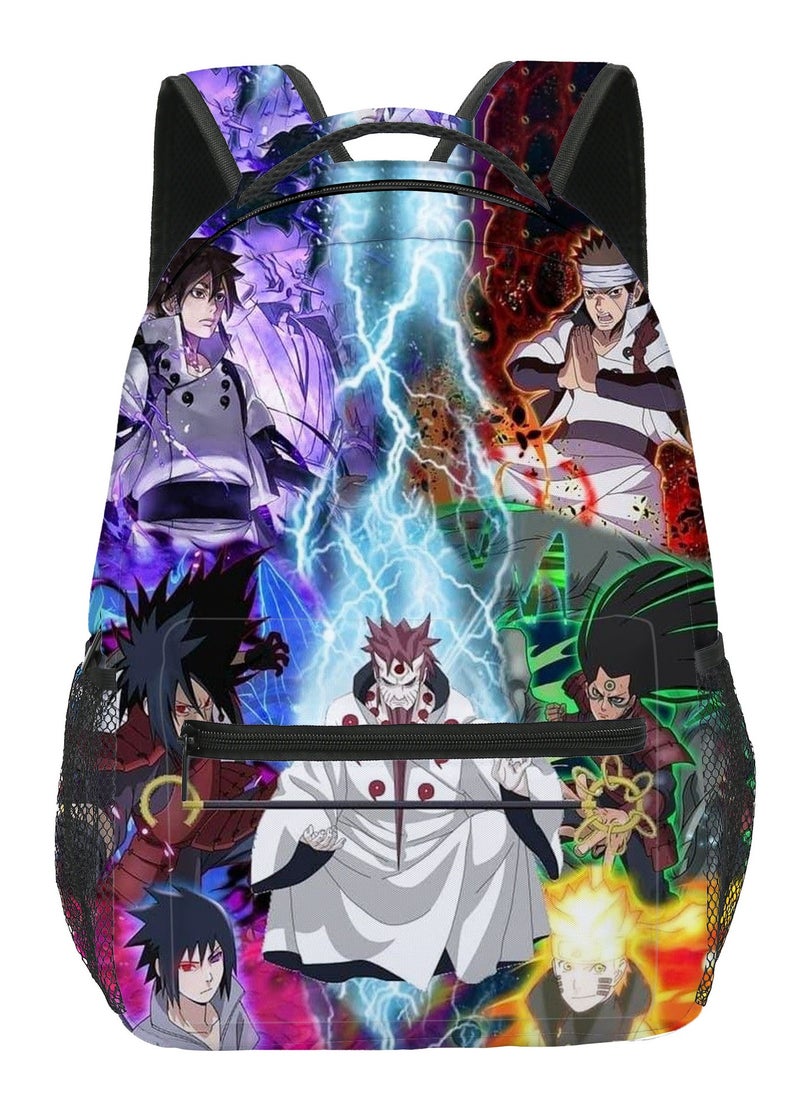 Naruto - 【 School Season 】Naruto Student Schoolbag Children's Anime Printed Backpack Teenagers Large Capacity Backpack 14 Inch Laptop Bag Leisure Bag Travel Bag - Image 1
