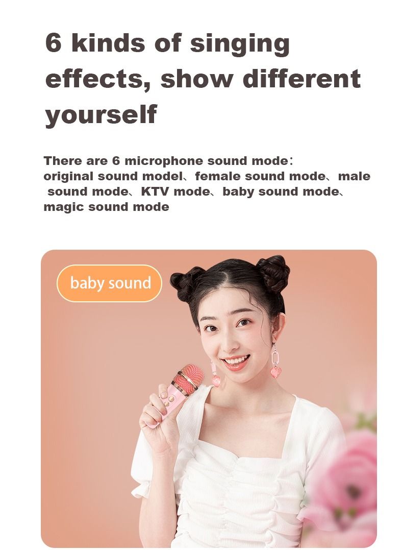 GULFLINK Portable Bluetooth Speaker with Microphone Set Pink - Image 3