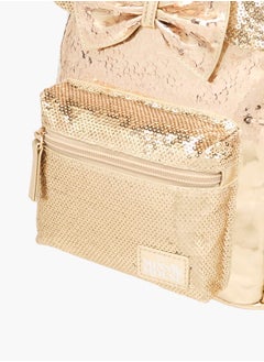 Disney Girls Minnie Mouse Sequin Embellished Backpack With Adjustable Strap And Zip Closure - 18X8.5X24 Cm Ramadan Collection  - Image 4