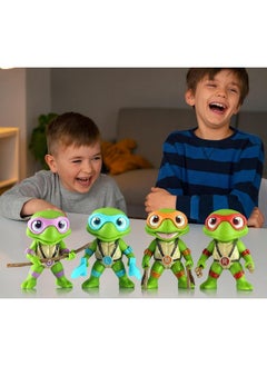 Blue Aura Blue Aura Ninja Turtle Action Figures Set of 4 Toy Figurines PVC Multicolour Height -8CM | Ninja Turtle ML  - Image 5