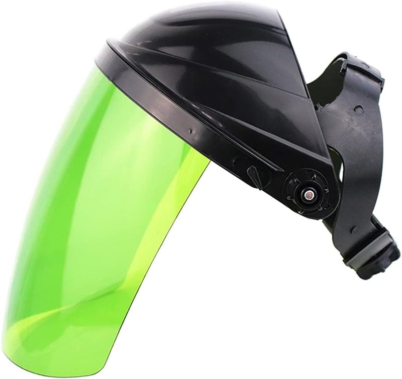 كلاراكو خوذة واقية شفافة مضادة للضباب تغطي الرأس بالكامل، مناسبة لأعمال اللحام والطحن، لون أخضر - Image 1