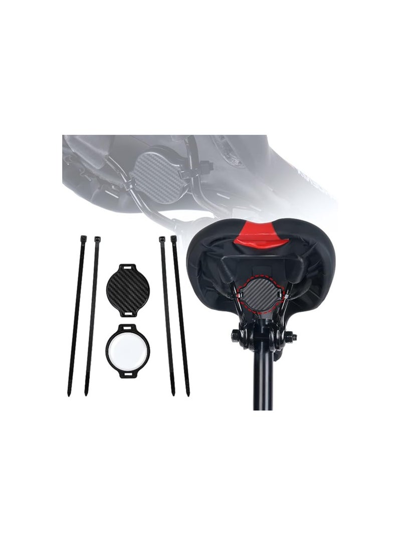 SOLARAE Airtag Bicycle Mount, Airtag Bike Mount Holder, Water Resistant Anti-Shake Bike Mount Holder, Hidden Under Seat Cases Protectors for Airtags Easy Attach Road Mountain Bicycle Fits Any MTB, E-Bike - Image 1