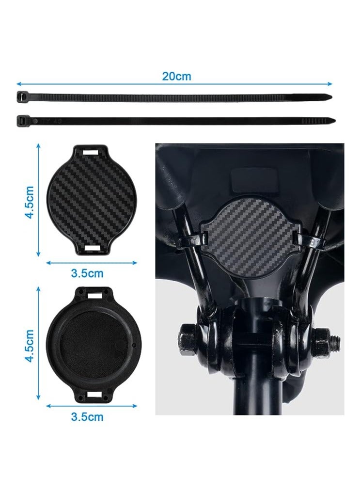 SOLARAE Airtag Bicycle Mount, Airtag Bike Mount Holder, Water Resistant Anti-Shake Bike Mount Holder, Hidden Under Seat Cases Protectors for Airtags Easy Attach Road Mountain Bicycle Fits Any MTB, E-Bike - Image 4