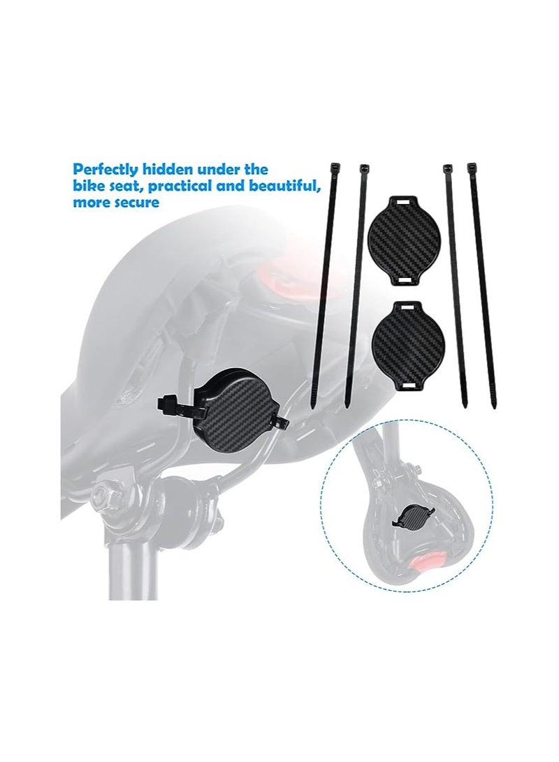 SOLARAE Airtag Bicycle Mount, Airtag Bike Mount Holder, Water Resistant Anti-Shake Bike Mount Holder, Hidden Under Seat Cases Protectors for Airtags Easy Attach Road Mountain Bicycle Fits Any MTB, E-Bike - Image 3