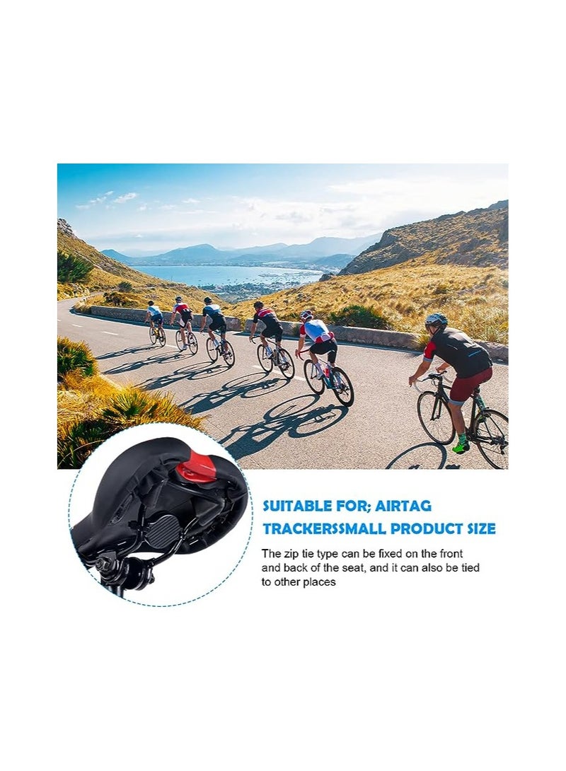 SOLARAE Airtag Bicycle Mount, Airtag Bike Mount Holder, Water Resistant Anti-Shake Bike Mount Holder, Hidden Under Seat Cases Protectors for Airtags Easy Attach Road Mountain Bicycle Fits Any MTB, E-Bike - Image 5