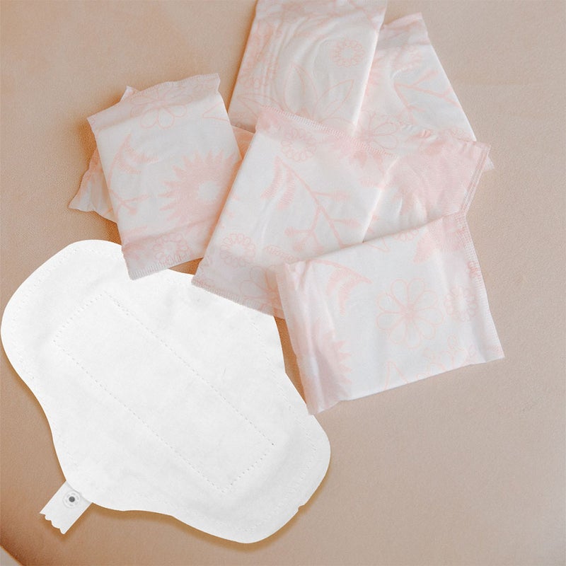 10pcs Washable Menstrual Cotton Pads Puerpera Napkins Cotton Towels - Image 2