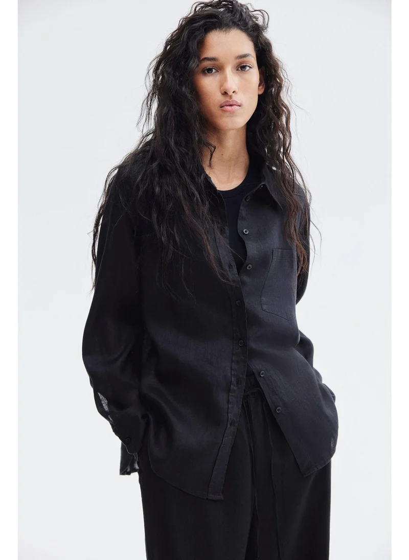 اتش اند ام Linen shirt