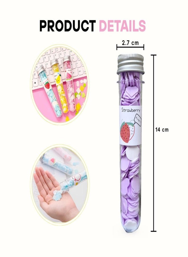 ZEPZY 6Pcs Paper Soap Tube Flower Design Mini Handwash Sheets in Bottle, Pocket-Friendly Paper Soap for Kids, Travel & School Use, Portable Hand Travel Soft Soap Paper Strips - Image 4