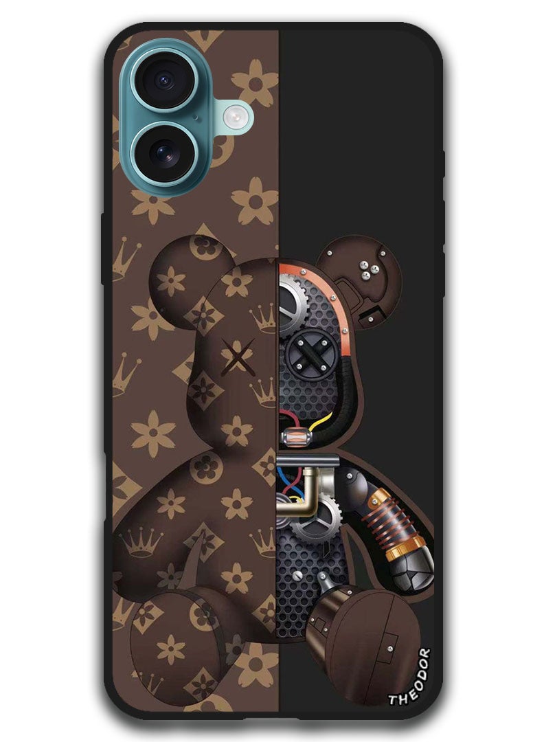Theodor Protective Case Anti Scratch Shock Proof Bumper Cover For iPhone 16 (6.1)-inch Kaws - Image 1