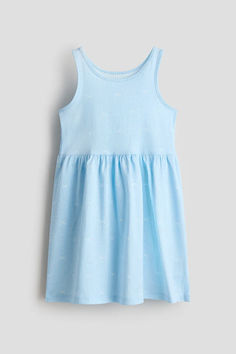 اتش اند ام فستان منقوش من القطن