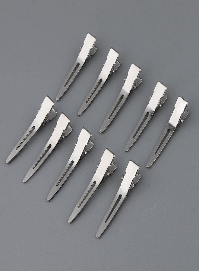Generic 100Pcs Single Prong Metal Clips Duck Bill Sectioning Alligator Hair Clips - Image 4