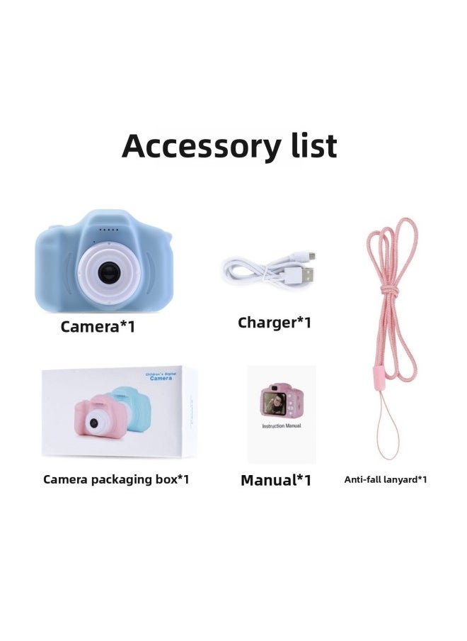 Children's Camera Can Take Pictures And Video HD SLR Digital Camera Cartoon Mini Camera Toy Birthday Gift-Color:(blue) Ordinary List Camera (no Memory Card)  - Image 1