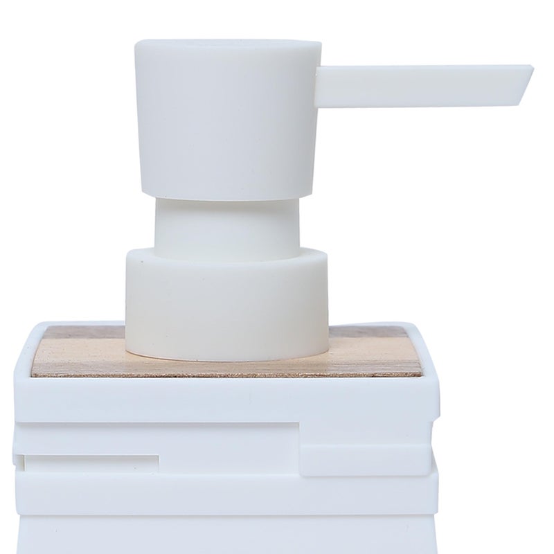 FabSeasons Modern Soap Dispenser, Stylish Abs Liquid Pump Dispenser for Bathroom, Kitchen & Worktop, Rubber Finish with Unique Texture, Easy Refill & Efficient Down-Dispensing Pump - Image 4