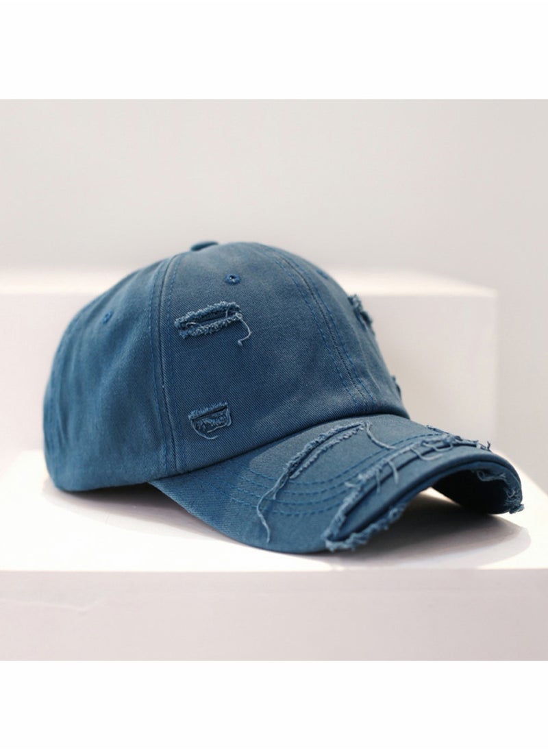 SYOSI White Vintage Distressed Hat Washed Baseball Cap Adjustable Cotton Dad Hat for Men Women  - Image 2