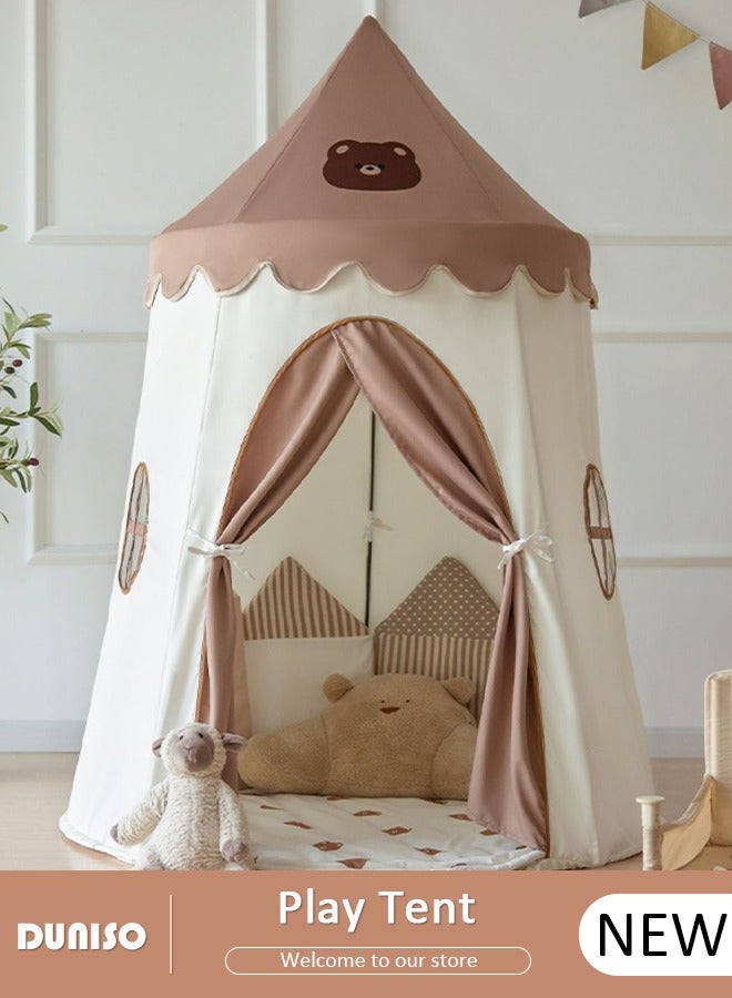 DUNISO خيمة لعب للأطفال، خيمة لعب قابلة للتنفس وقابلة للطي للأطفال الصغار، بيت لعب داخلي وخارجي للأطفال، سهلة الإعداد والتخزين، لعبة عيد ميلاد للأولاد والبنات، هدية مثالية في العطلات وأعياد الميلاد - Image 1