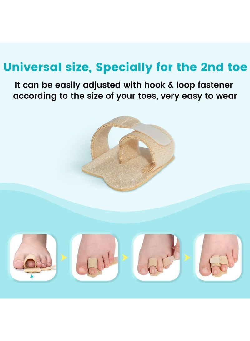 CMGTYYD 2PCS Fabric Hammertoe Pack, Hammertoe Corrector for Women and Men, Toe Splint for Curved Toes, Curled Toes, Bent Toes and Broken Toes, Toe Fixation Strap (Beige)  - Image 5