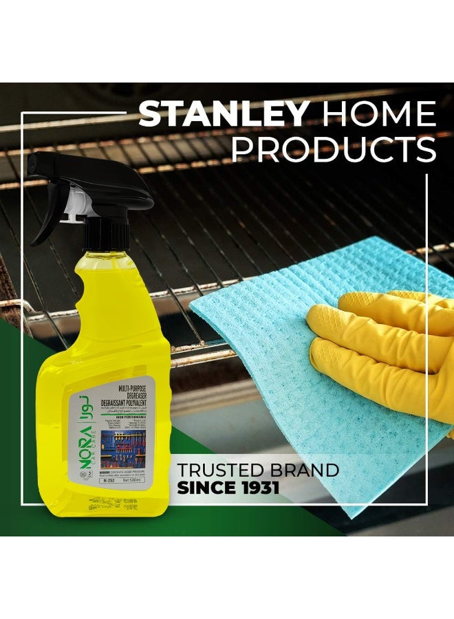 نورا مزيل الشحوم متعدد الأغراض من نورا، 500 مل، منظف قوي للشوايات والأعمال الخشبية والأدوات والمزيد، مزيل قوي للزيوت والشحوم للاستخدام في المنزل والسيارة وورش العمل - Image 4