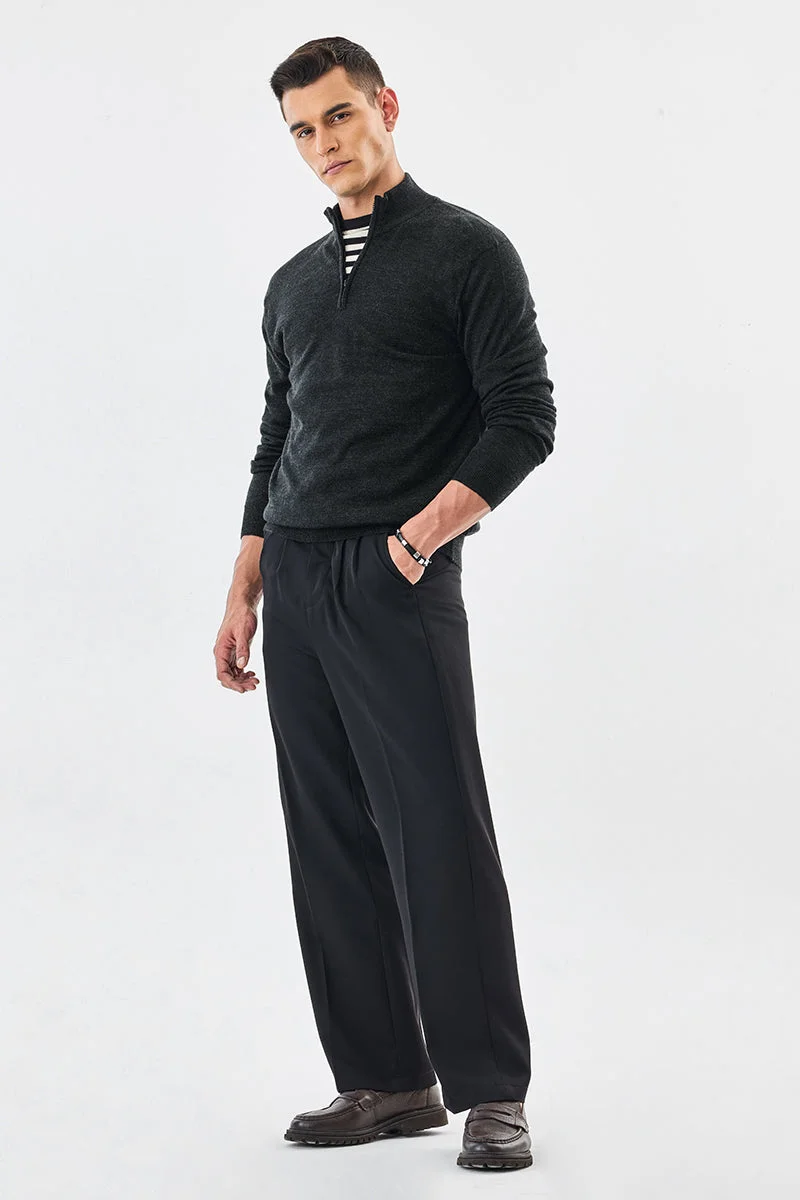 سنيتش سترة فاخرة بسحاب نصفي