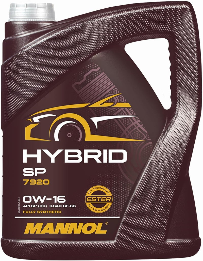MANNOL SP 0W-16 Full Synthetic Engine Oil for Hybrid Cars - Image 1
