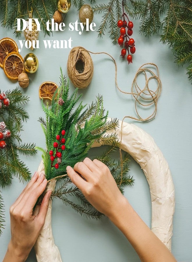 trytuny Norfolk Pine Branches, 12pcs Artificial Plants Norfolk Garland Real Touch Artificial Pine Branches Christmas Greenery, DIY Crafts for Xmas Indoor Outdoor Home Party New Year Decor - Image 4