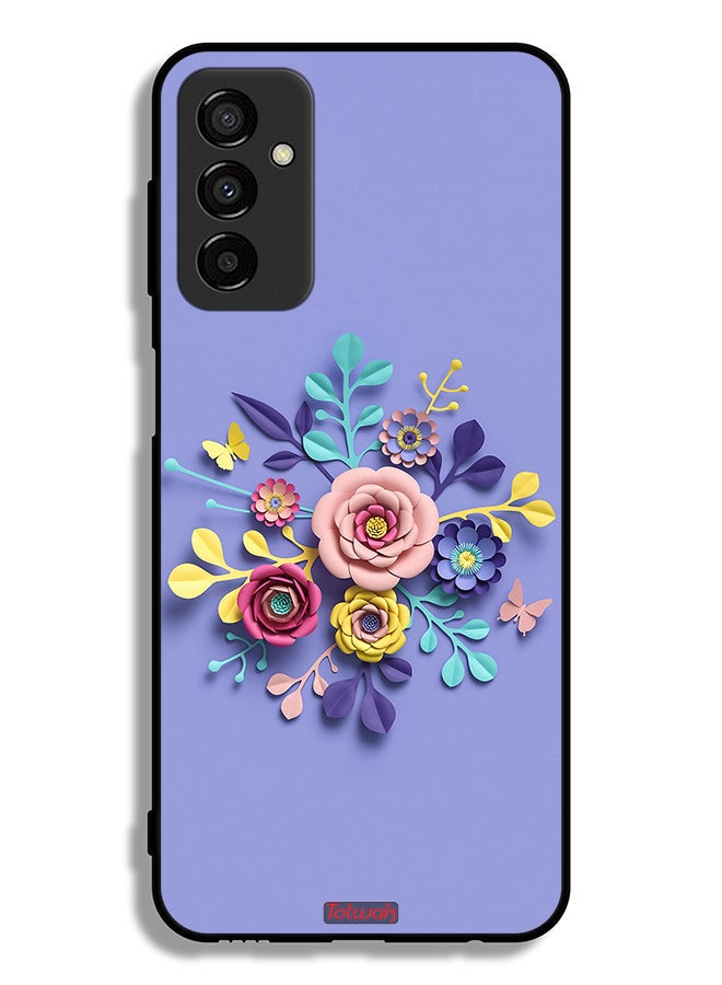 Tolwak Samsung Galaxy M23 Protective Case Cover Flowers Art - Image 2