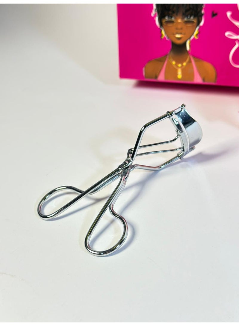 Portable Eyelash Curler Tool Lash Curler Silver color Eyelash Curler - Image 1