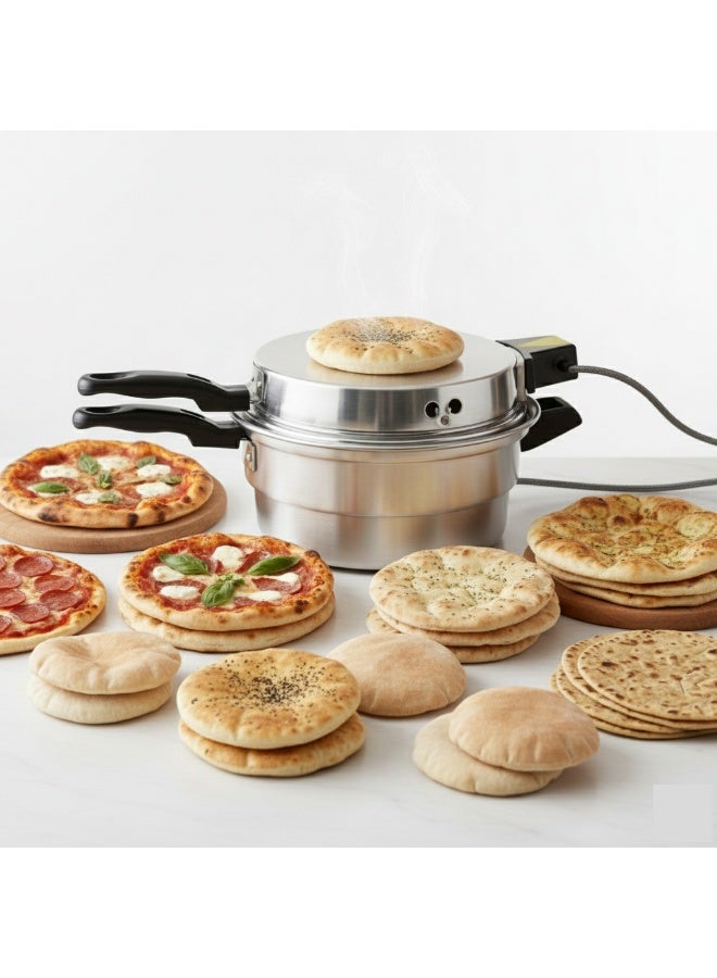 28-CM Multi-Purpose Mini Electric Oven – Versatile Bread Maker, Pizza Maker, Khameer Maker, and Arabic Lebanese Flatbread Maker - Image 1