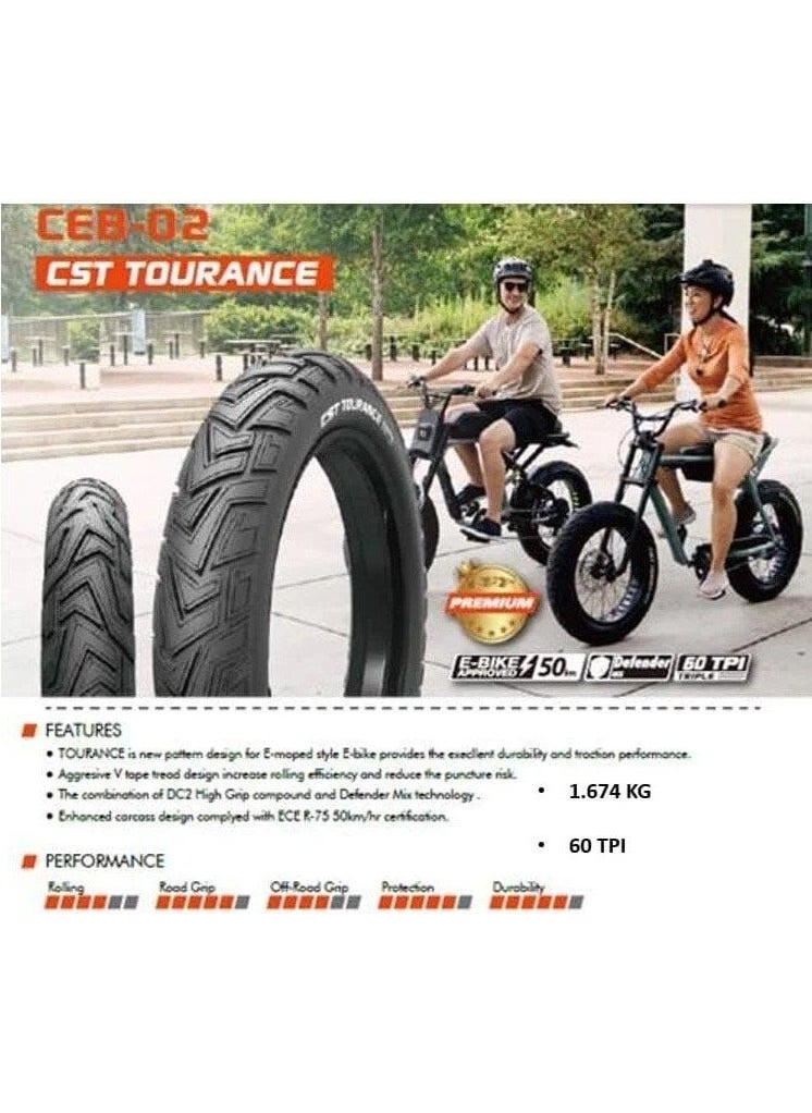CST Tourance 20X4.0 Fat Bike Armored Tire  - Image 2