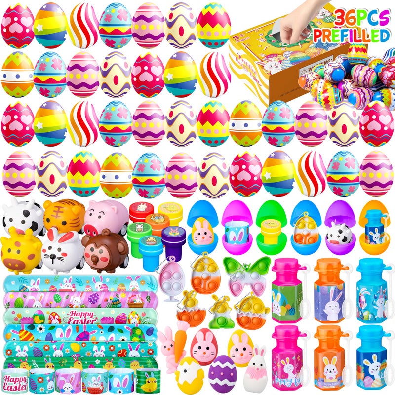 DMIGHT 36 PCS Prefilled Easter Party Favors Including Keychains Stampers Easter Party Decorations - Image 3