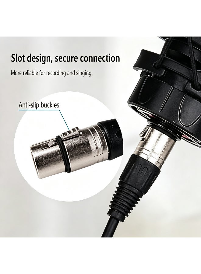 Arceyoo XLR Microphone Cable Male To Female 3 Pin Cannon Balanced Extension Cable for Recording Applications, Mixers, Speaker Systems, DMX Lights,Mixer,Amplifiers (5M/16.4Ft) - Image 4
