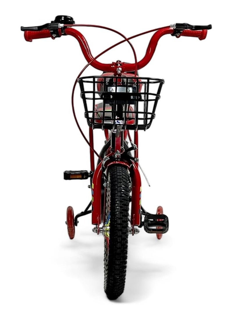 Jiekai Kids Bike for Ages 5-9 Years Old Children,14-Inch Style Kid's Bikes with Training Wheels, Children Bicycle with Additional Seat and Front Basket, Children Bicycle for Kids and Toddler  - Image 3