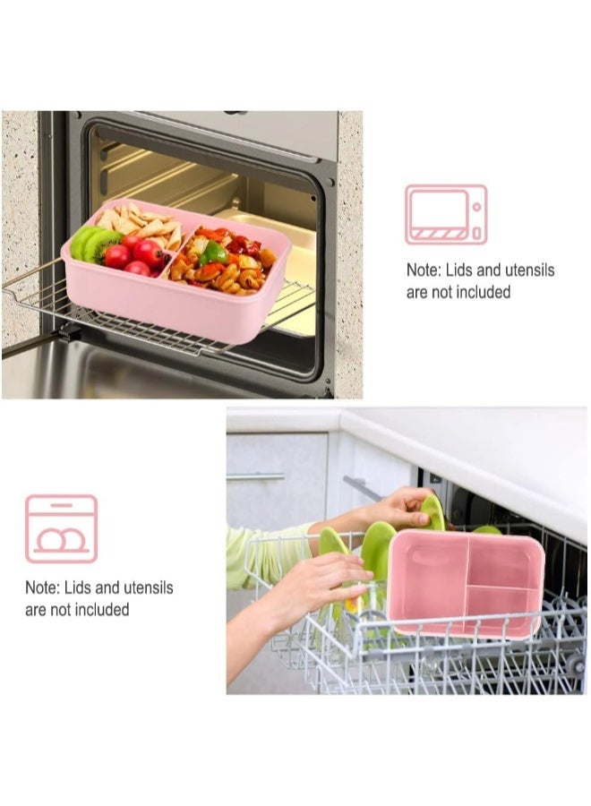 شيبشيب علبة غداء بسعة 1200 مل مانعة للتسرب مع أدوات الطعام، حاويات غداء محمولة بثلاثة أقسام - Image 4